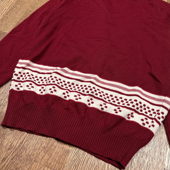 Vintage 90s Courreges Paris Wool Blend Logo Striped Cardigan Sweater Womens 0 - Picture 5 of 9